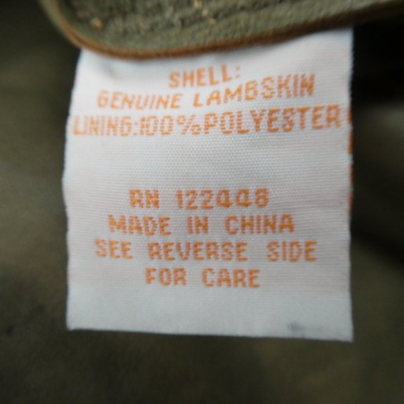 LAMBSKiN Robert Comstock Vertical Leather Jacket Logo Zipper Pockets 2X - Picture 8 of 10